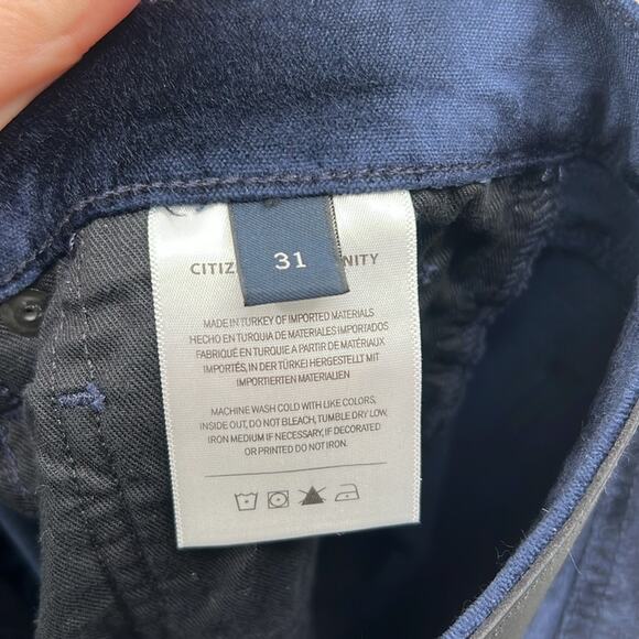 Citizens of Humanity Women's Paloma Baggy Velvet Jeans - Royal Navy - 31 - NWT - Picture 5 of 9